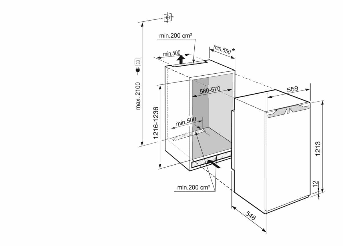 Liebherr Køle-/fryseskab IRBd 4121-20 001 - Billede 4